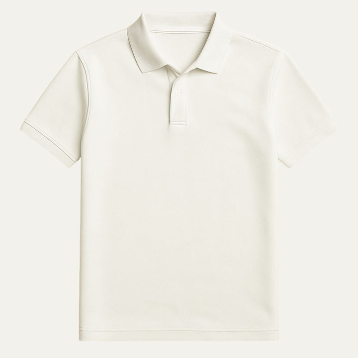 La Chemise Polo Blanche Corse pour Hommes – Style Éternel de Vieille Argent
