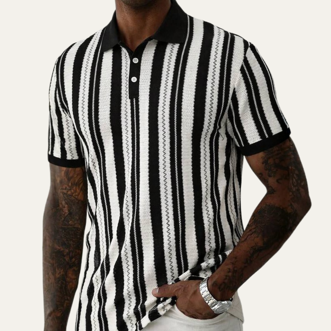 Le Polo Tricot Rayé pour Homme Hillbrook