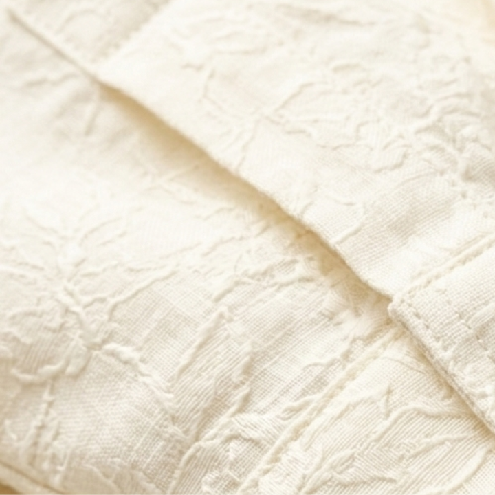 La Chemise Boutonnée Texturée Ivoire pour Homme Silverbrook Hill
