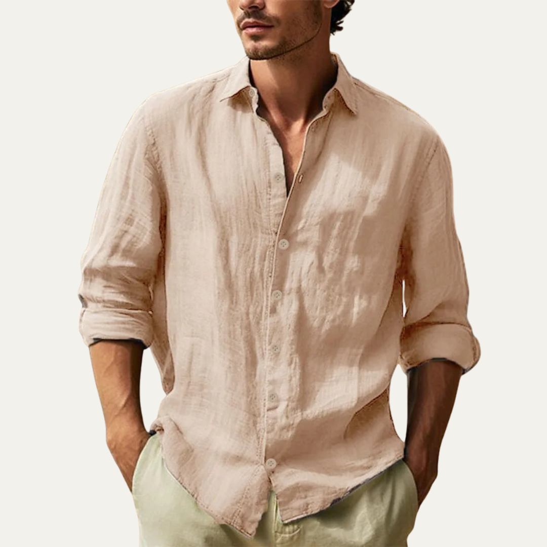 La Chemise Décontractée en Lin Léger pour Hommes Alderton