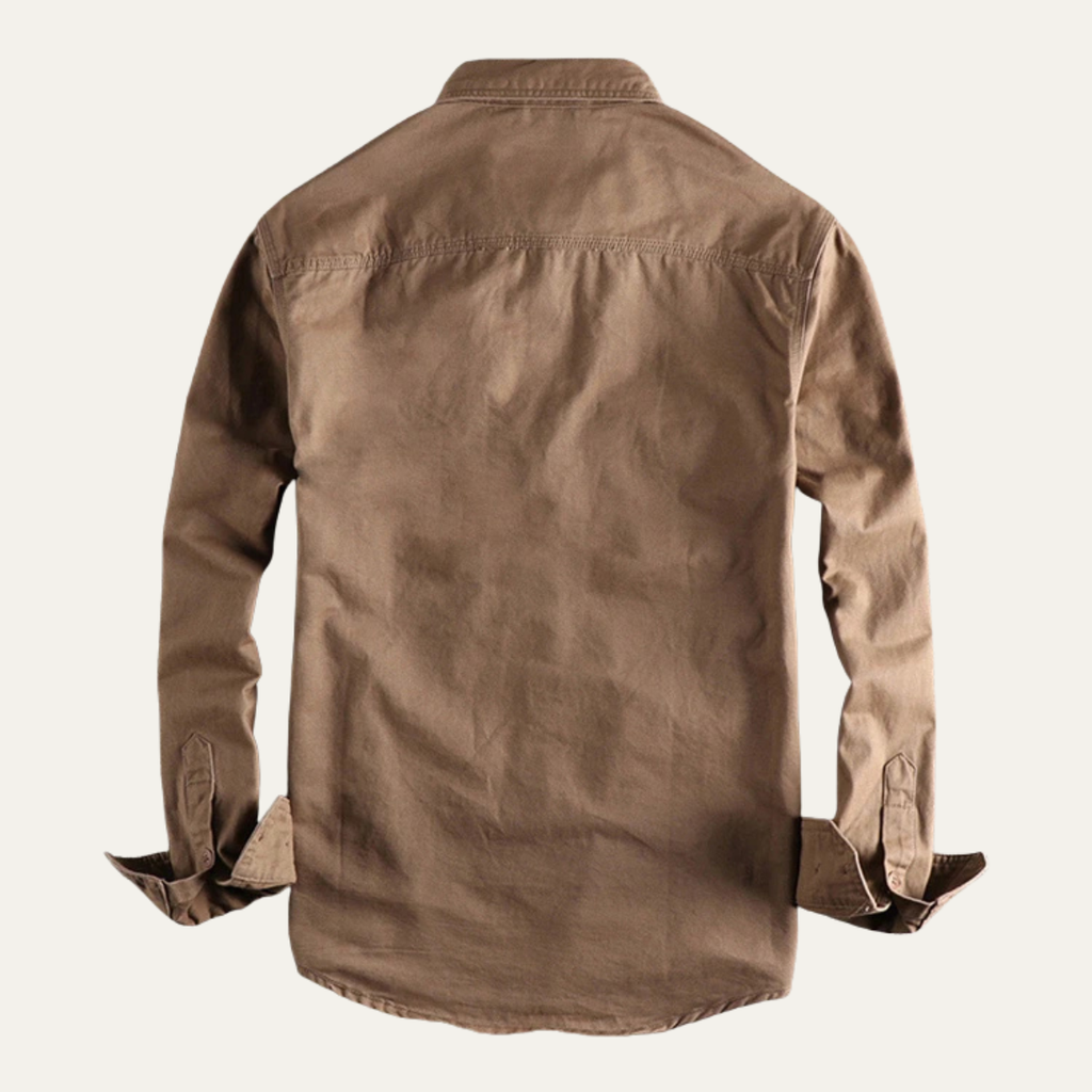 La Veste Chemise Utilitaire Vintage Lavée pour Hommes Hillston