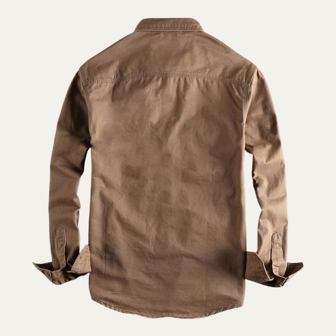 La Veste Chemise Utilitaire Vintage Lavée pour Hommes Hillston