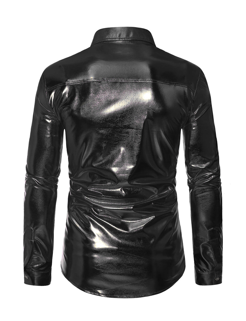 Costume de smoking boutonné brillant de luxe pour hommes, chemise de soirée à manches longues