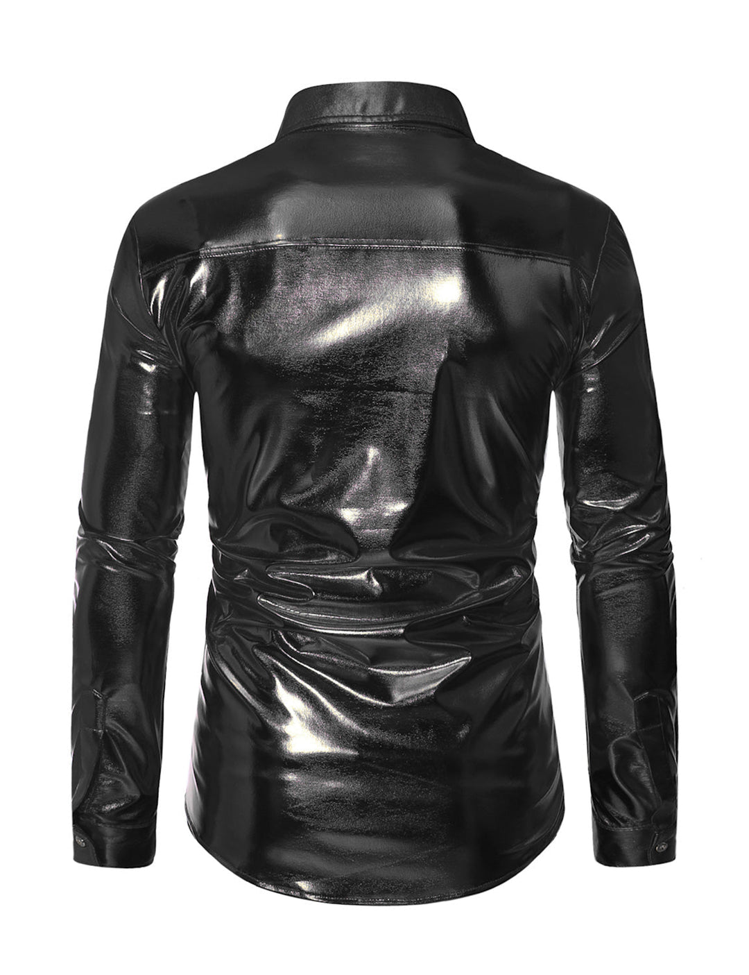 Costume de smoking boutonné brillant de luxe pour hommes, chemise de soirée à manches longues