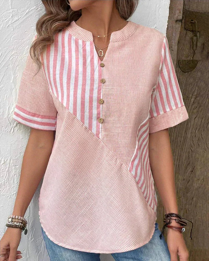 Meline | Blouse Rayée Douce