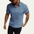 Le polo classique texturé pour homme du Brookside Park avec col contrasté