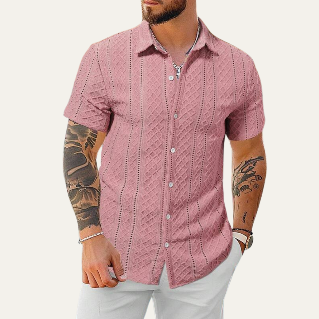 La chemise décontractée à boutons texturée pour hommes Timberlake Ridge