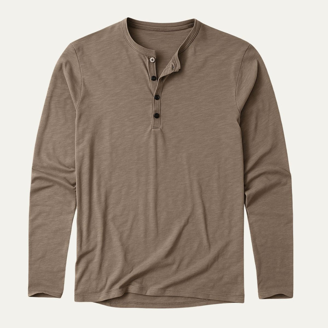 Le Polo en Coton à Manches Longues Cromwell pour Hommes