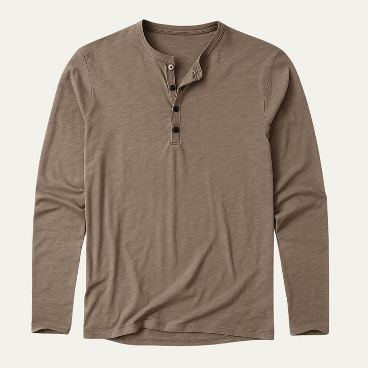 Le Polo en Coton à Manches Longues Cromwell pour Hommes
