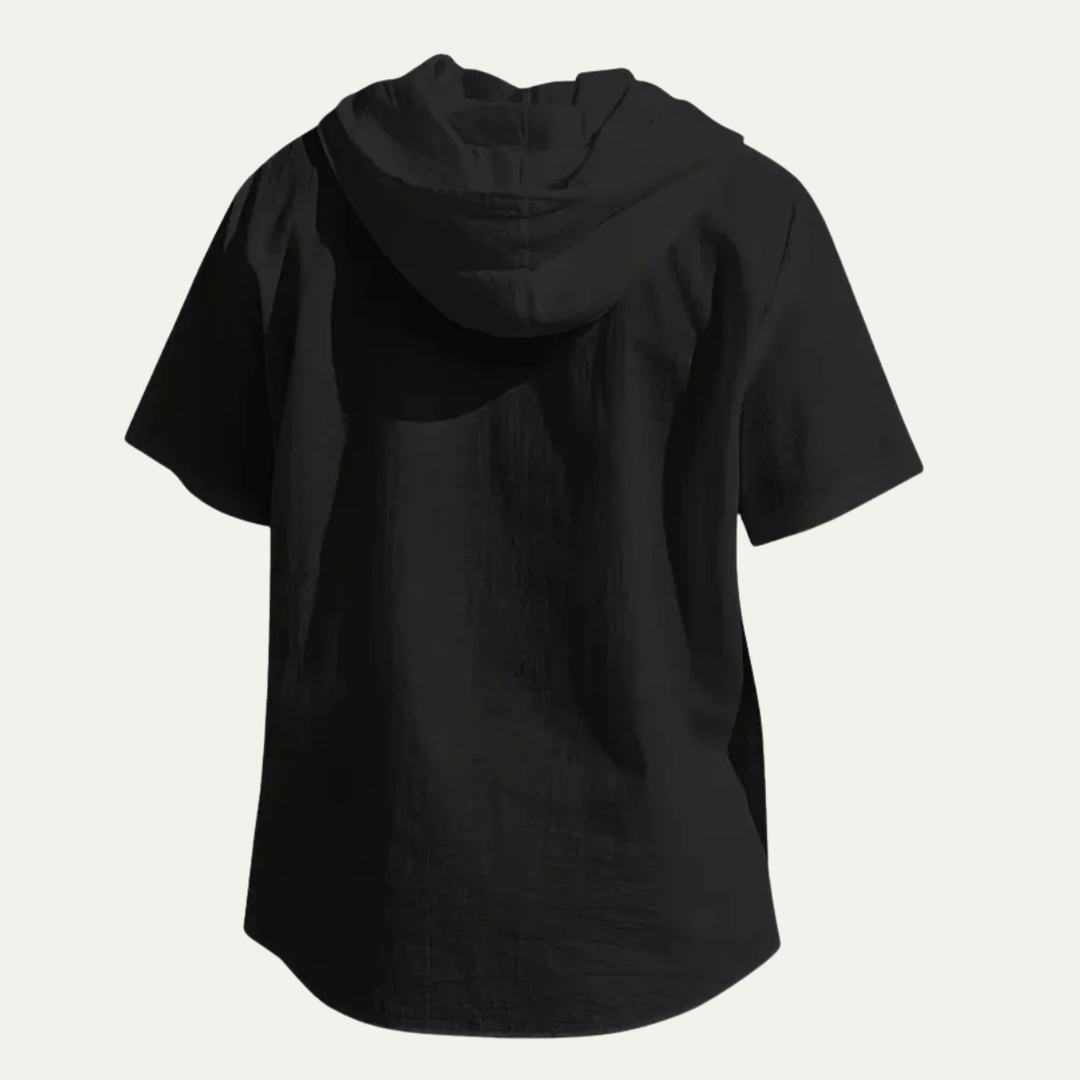Le Haut Casual à Capuche en Coton et Lin pour Hommes Glenrock