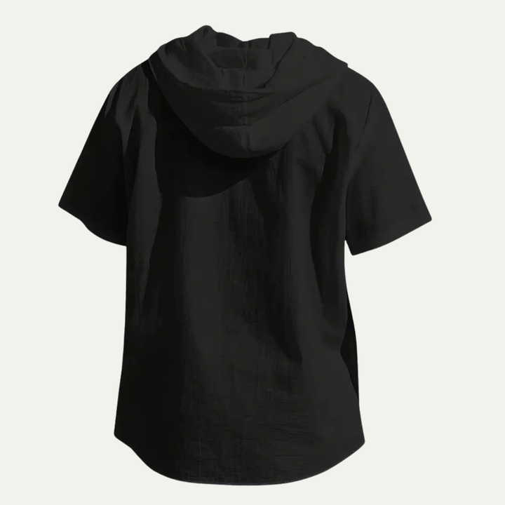 Le Haut Casual à Capuche en Coton et Lin pour Hommes Glenrock