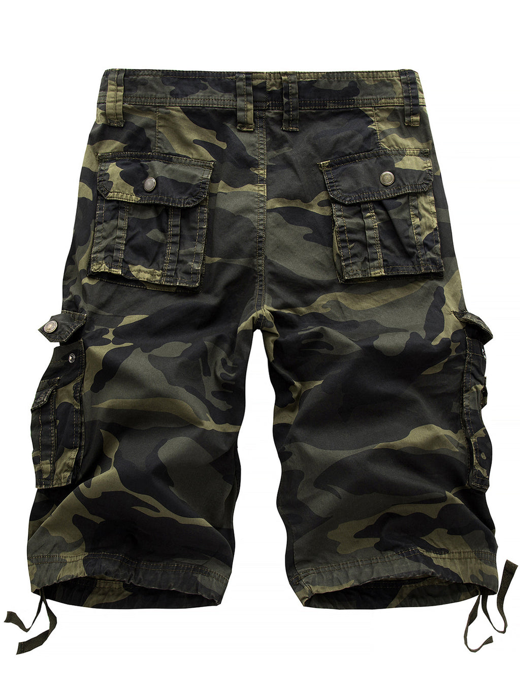 Shorts en coton camouflage décontractés pour hommes en grandes tailles