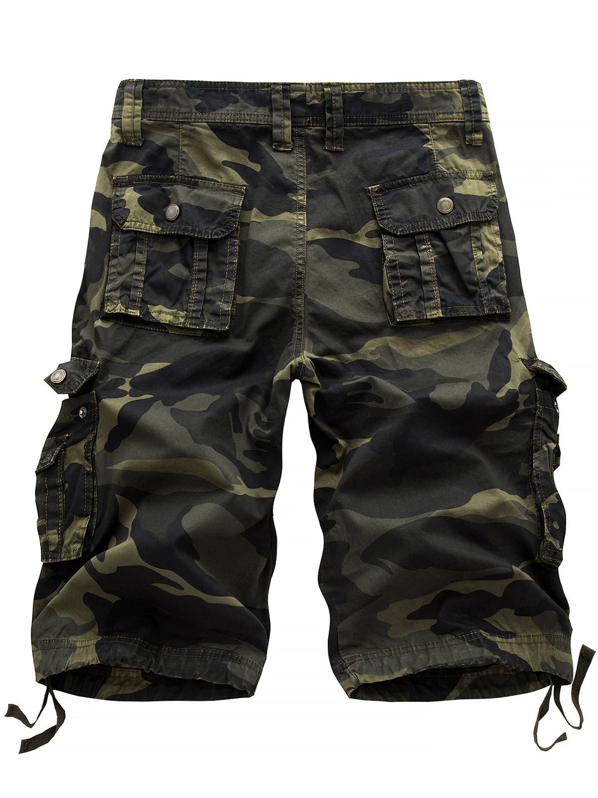 Shorts en coton camouflage décontractés pour hommes en grandes tailles