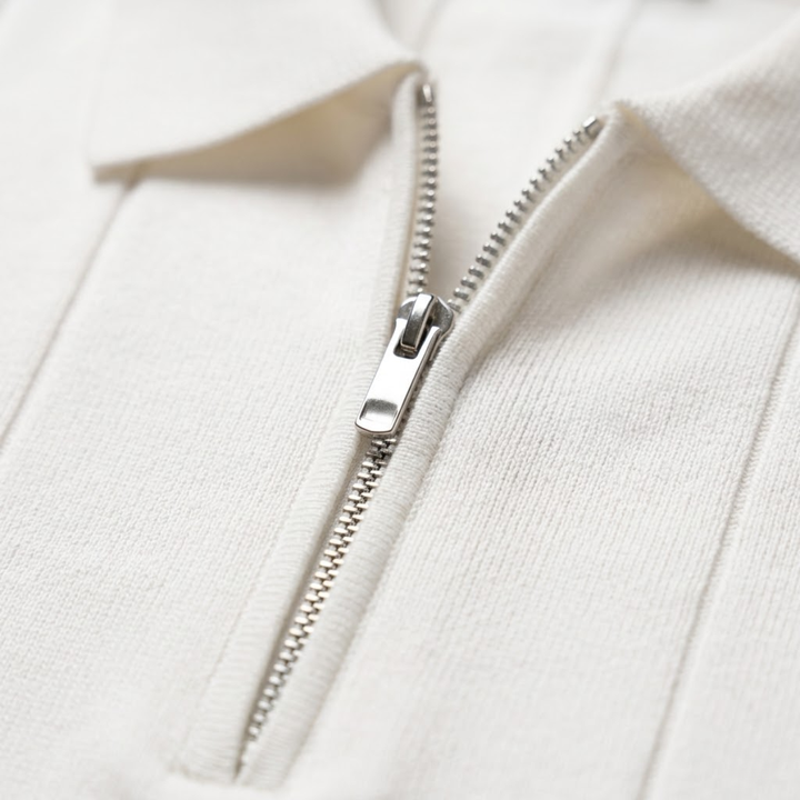 Le Polo Zippé Tricoté pour Hommes Ashton
