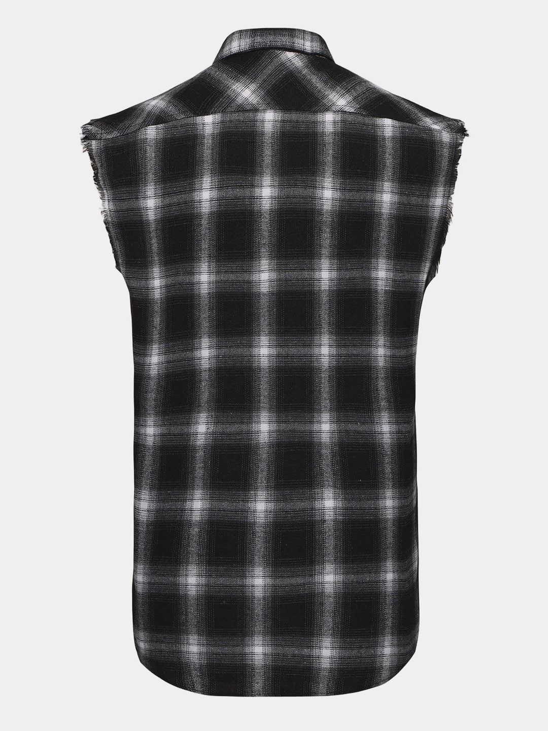Chemise Homme Décontractée d’Été à Carreaux Sans Manches