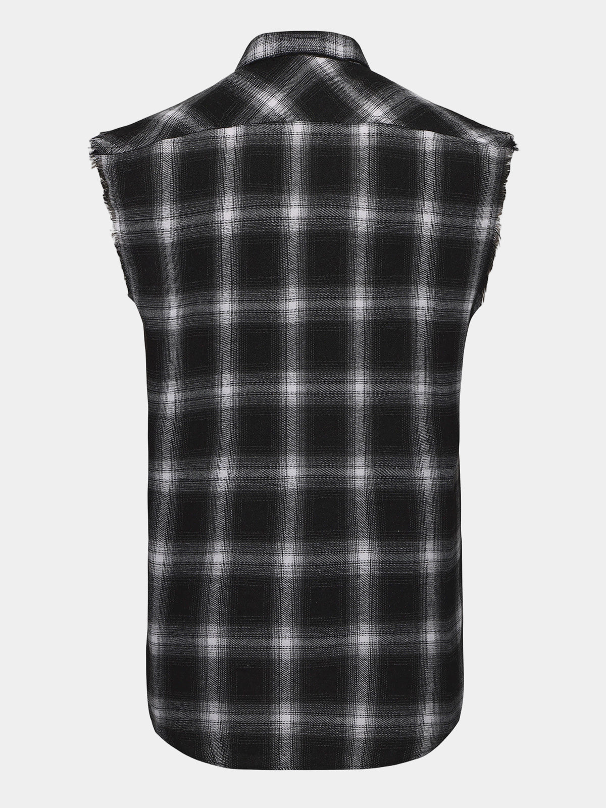 Chemise Homme Décontractée d’Été à Carreaux Sans Manches