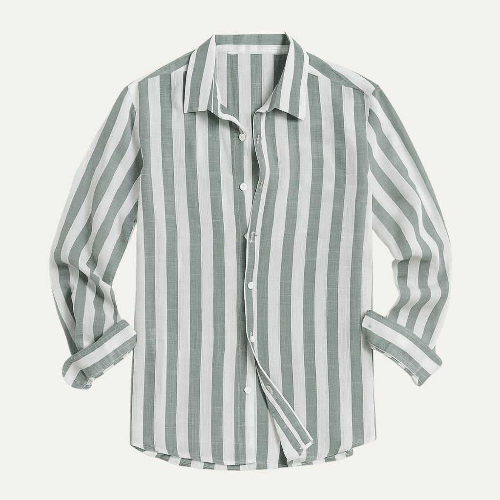 La Chemise Rayée en Lin Valencia pour Hommes