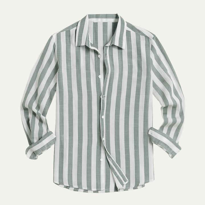 La Chemise Rayée en Lin Valencia pour Hommes