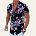 La Chemise de Plage Hawaïenne Légère à Imprimé Coco Tropical pour Hommes Silverfield