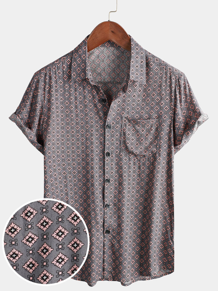Chemise à manches courtes de plage d&