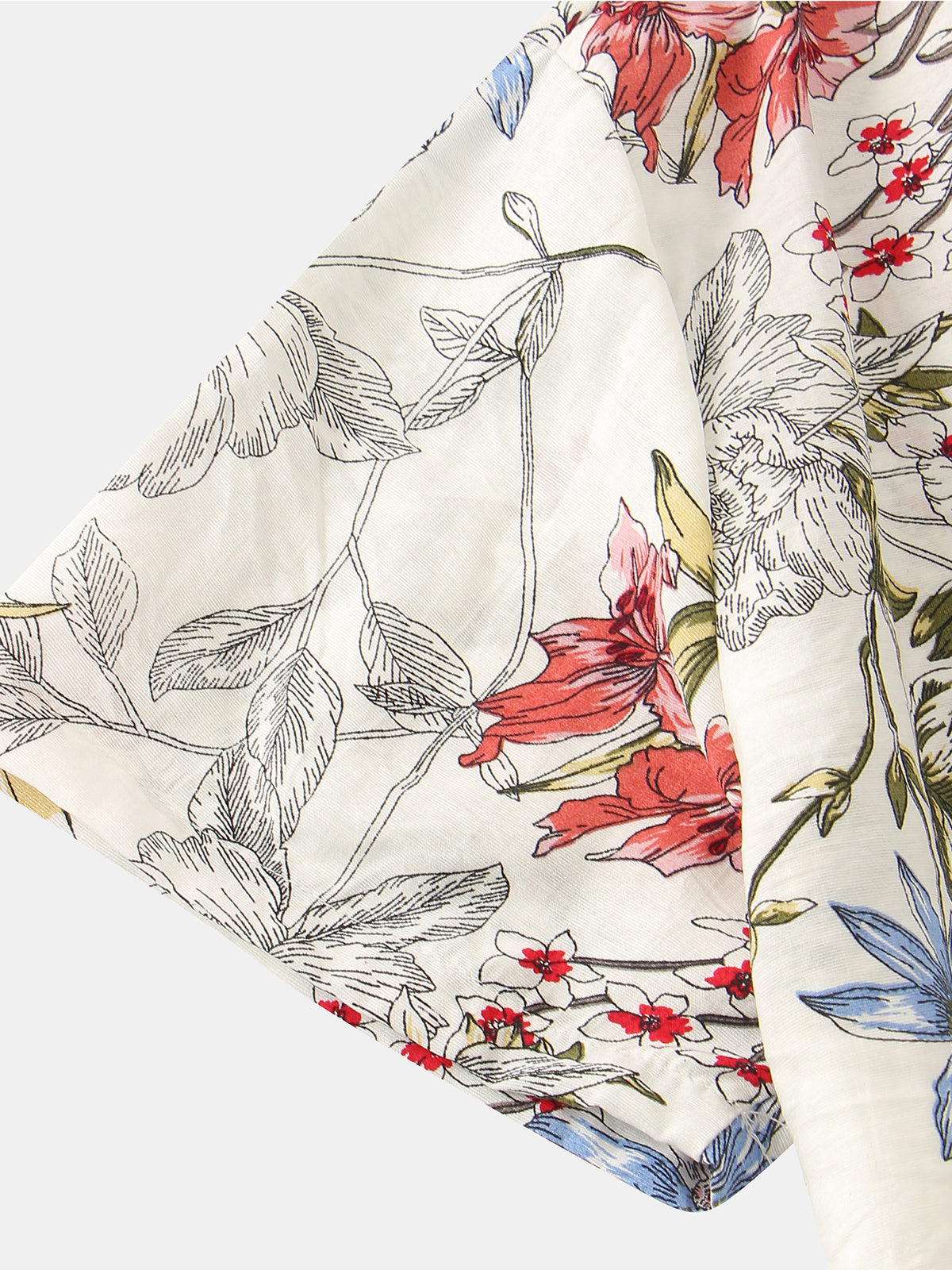 Chemise à manches courtes hawaïenne vintage florale d'été pour hommes