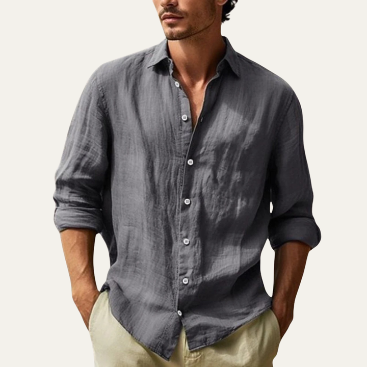 La Chemise en Coton Légère à Boutons pour Hommes de Summerville