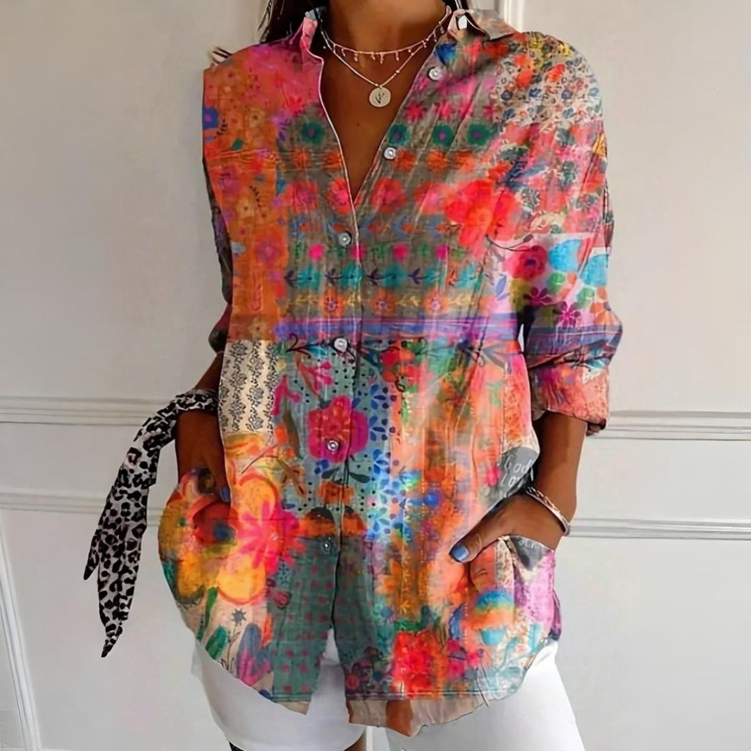 Selina | Blouse à imprimé coloré
