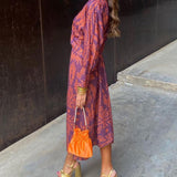 Julieta | Robe midi imprimée