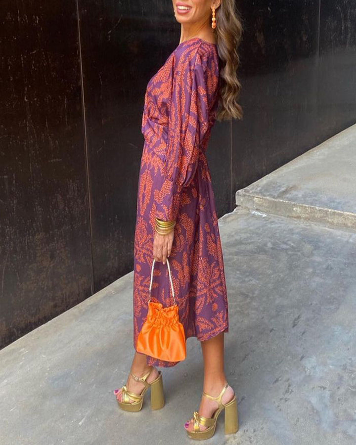 Julieta | Robe midi imprimée