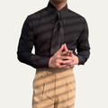 La Chemise Vintage pour Homme Harrington – Chemise de Costume à Col Rabattu Boutonnée