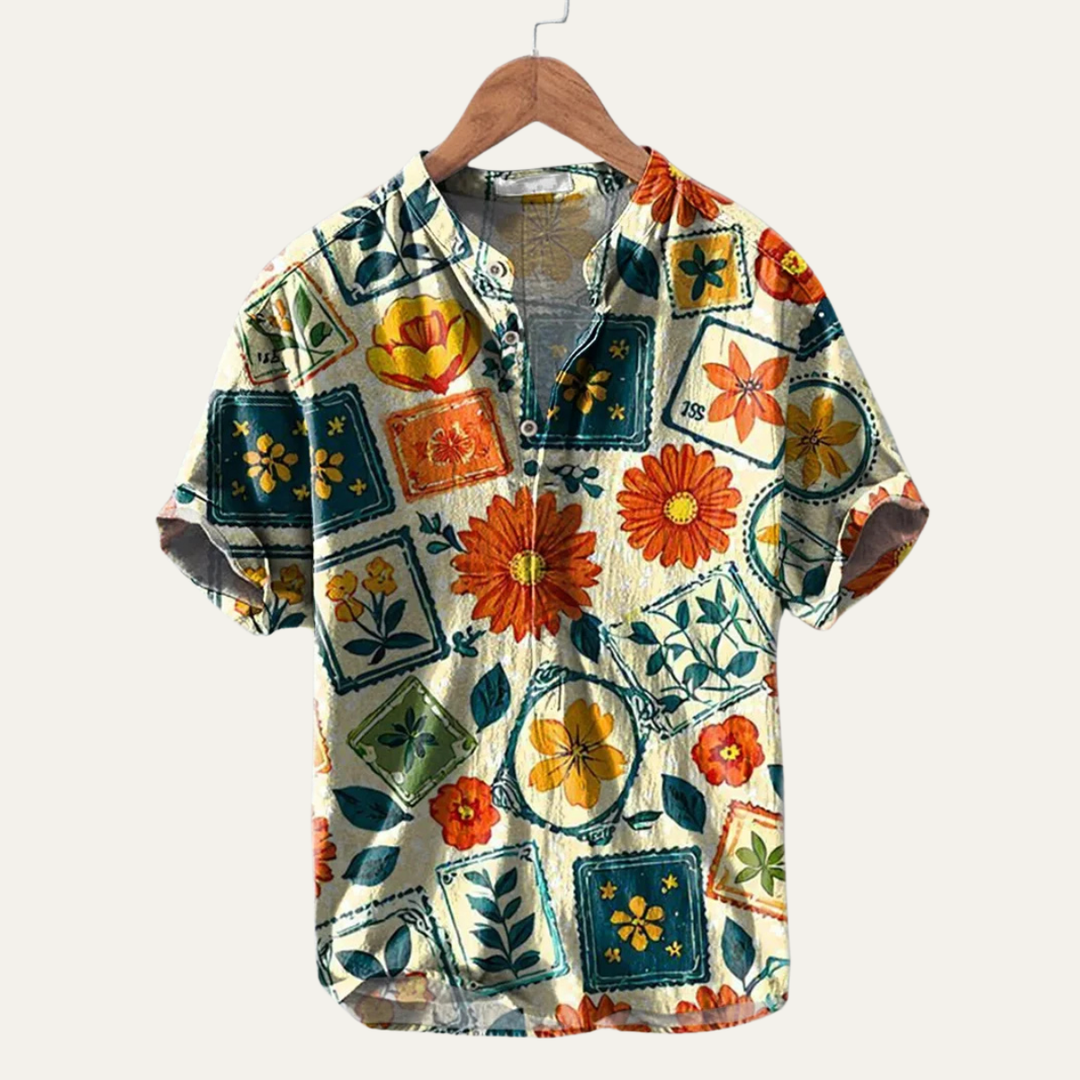 La chemise de plage hawaïenne tropicale à boutons pour hommes de Stonecrest Hill