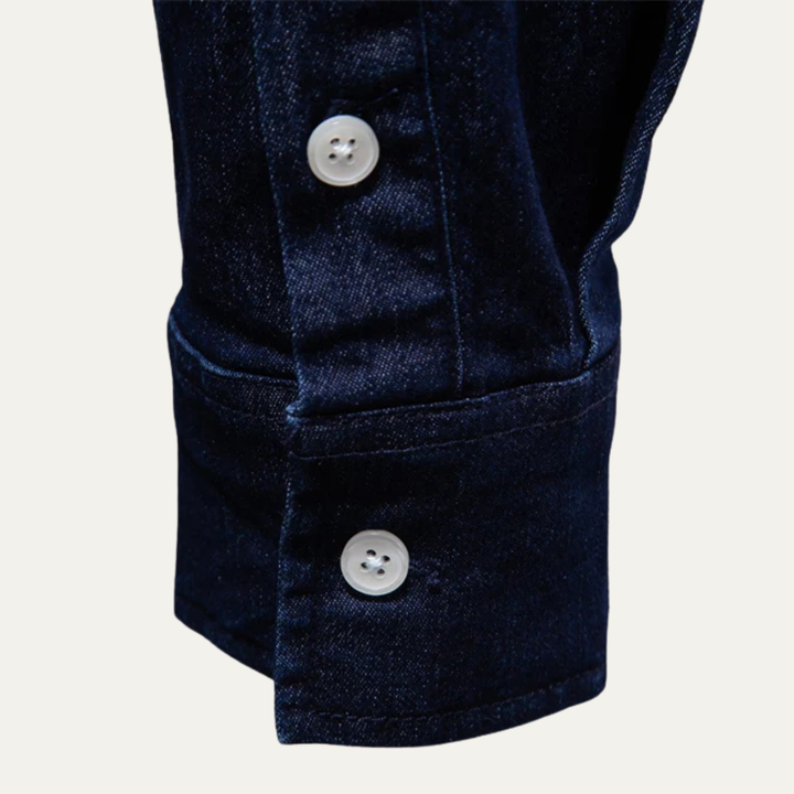 La chemise en denim slim fit pour hommes Crestfall Ridge avec poches doubles