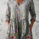 Amelie | Longue Blouse avec Décolleté en V