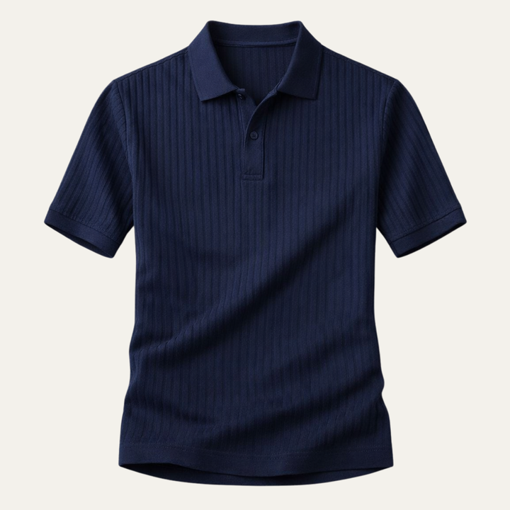 Le Polo Casual à Rayures Élastiques pour Hommes Roma