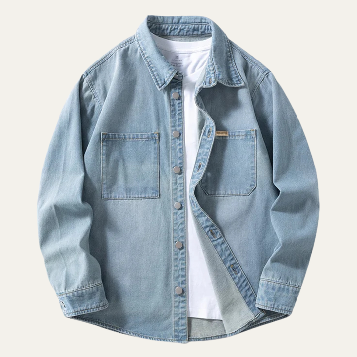 La Chemise Smart en Denim Vintage pour Homme Meadowlark Hill