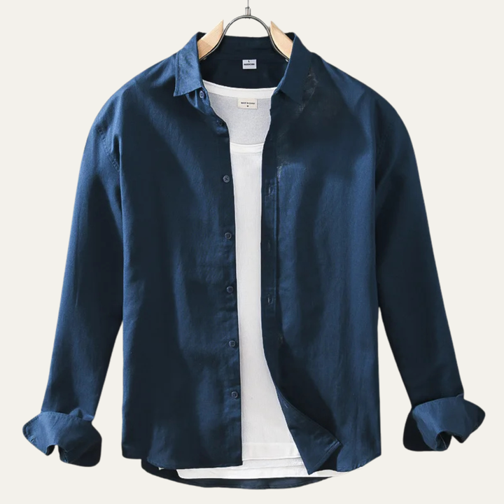 La Chemise Classique en Lin-Coton pour Homme Brookmoor