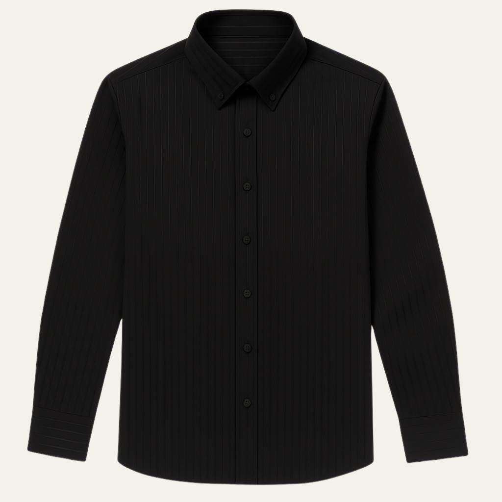 La Chemise Vintage pour Homme Harrington – Chemise de Costume à Col Rabattu Boutonnée