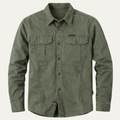 La chemise cargo en coton à poches multiples unie pour hommes Ashton Ridge