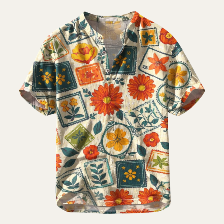 La chemise de plage hawaïenne tropicale à boutons pour hommes de Stonecrest Hill