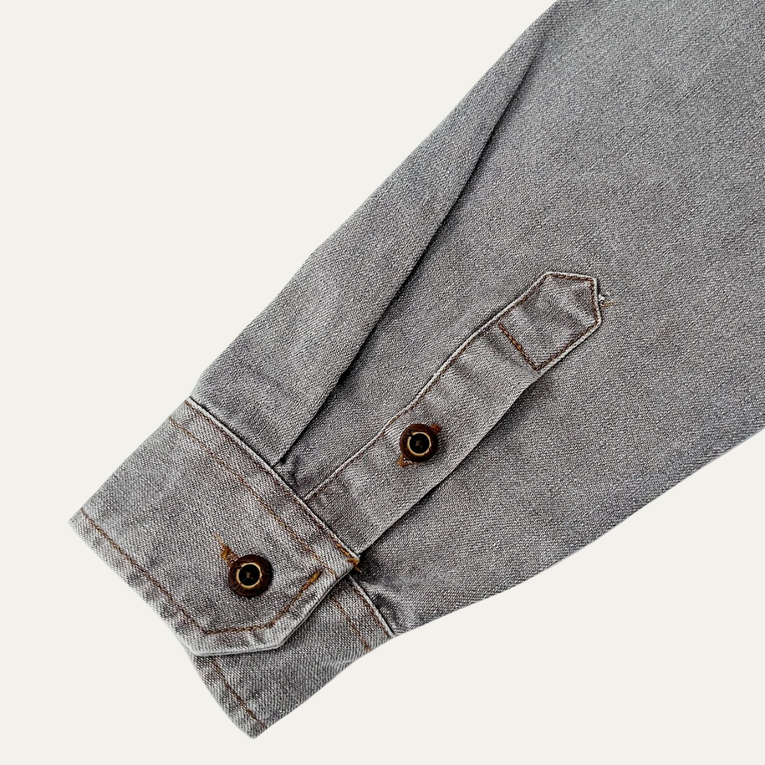 Chemise en Denim Décontractée pour Homme Millridge avec Poches Doubles