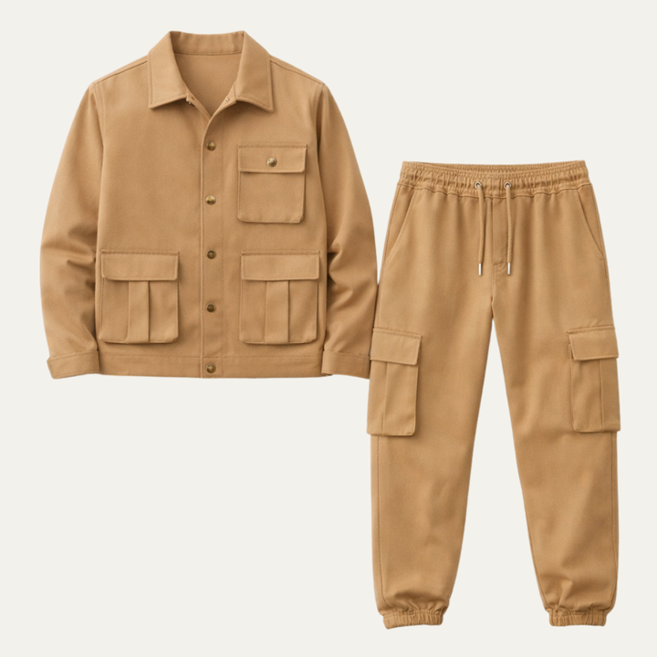 Le Set Cargo Utilitaire Tendance Mantova pour Hommes – Veste et Pantalon