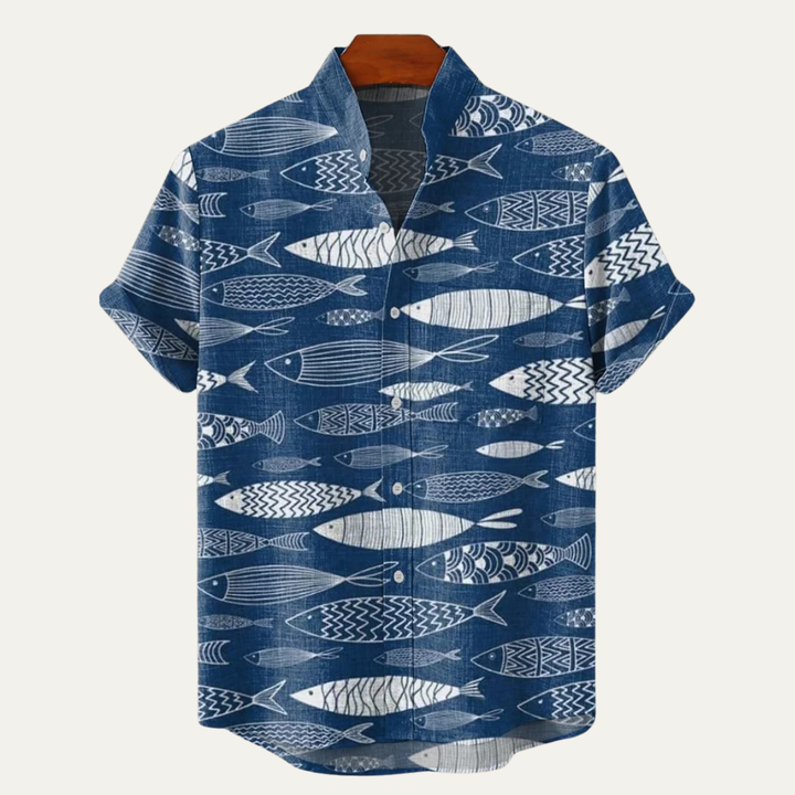 La chemise de plage hawaïenne rétro en lin pour homme Fairbrook Lane