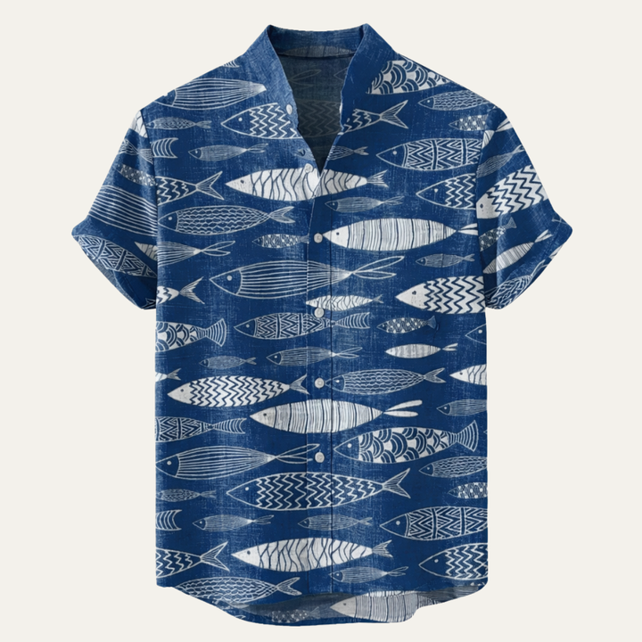 La chemise de plage hawaïenne rétro en lin pour homme Fairbrook Lane