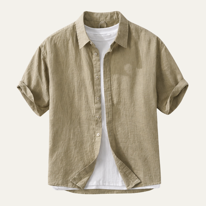 La chemise légère en lin slim fit pour hommes Elmwood Ridge