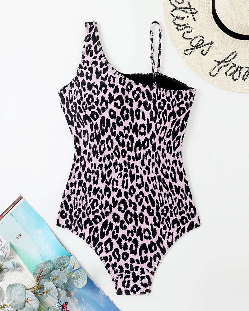 Maillot De Bain Sexy Découpé Épaules Dénudées Une Pièce