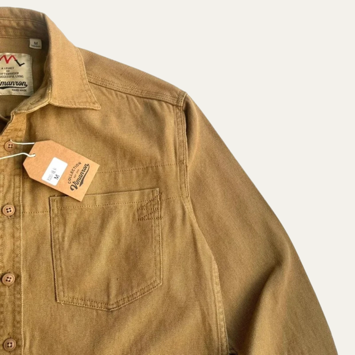 La Veste Chemise en Toile Lavée en Coton pour Homme Highwood