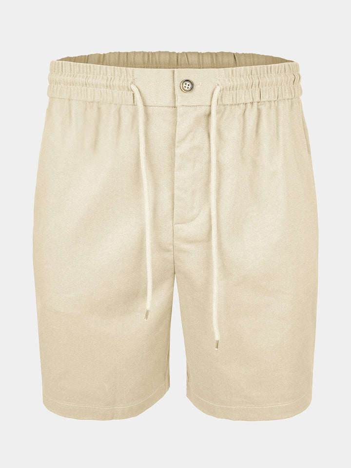 Short Homme de Plage Respirant en Lin et Coton