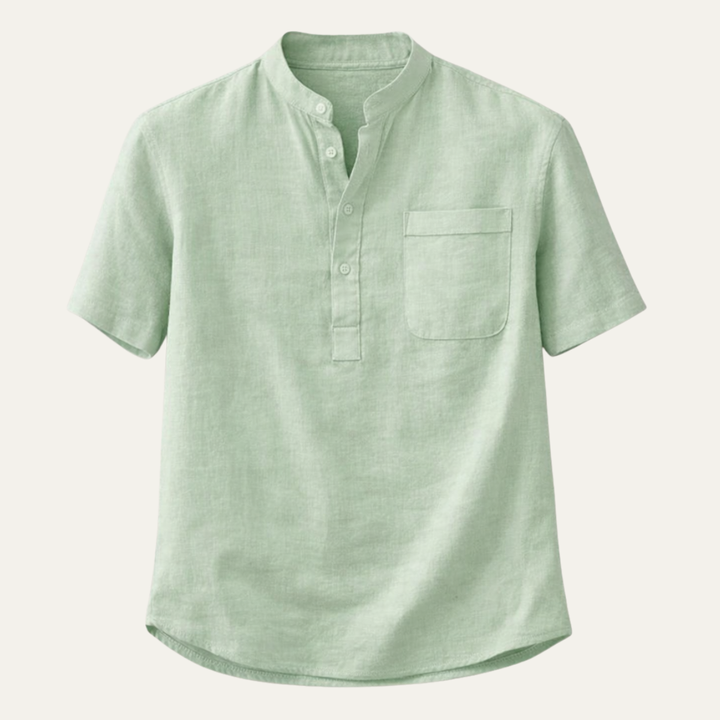 La chemise Henley en coton et lin doux pour homme Ashbrook Ridge