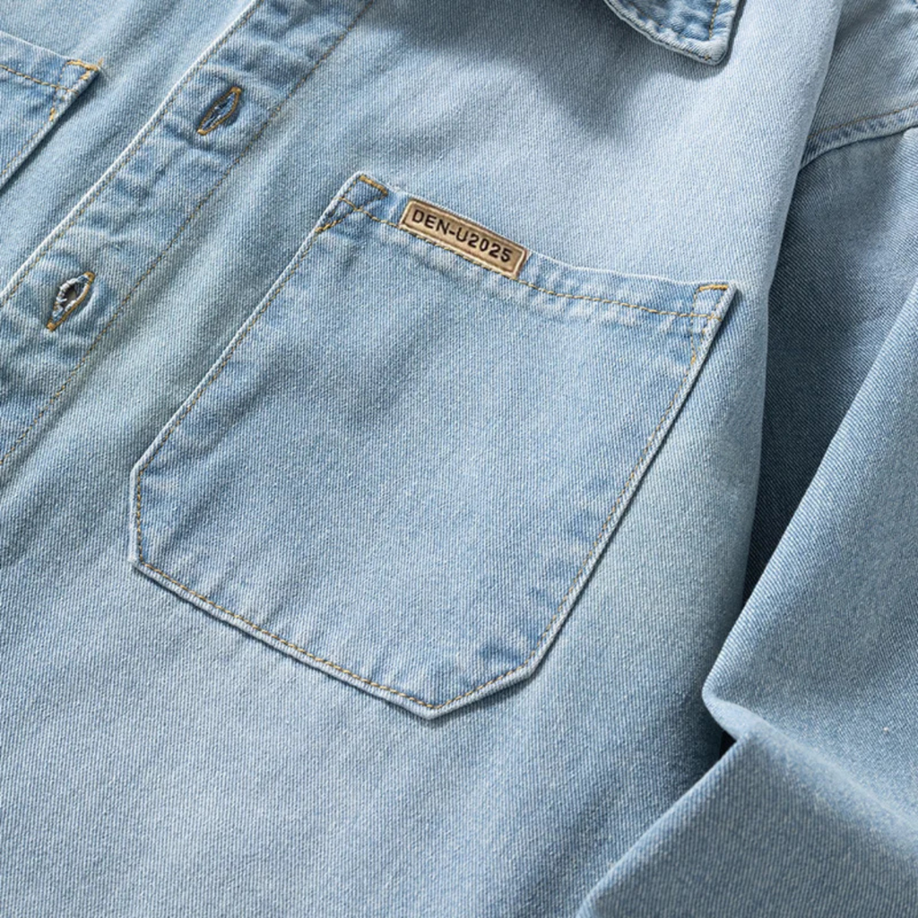 La Chemise Smart en Denim Vintage pour Homme Meadowlark Hill
