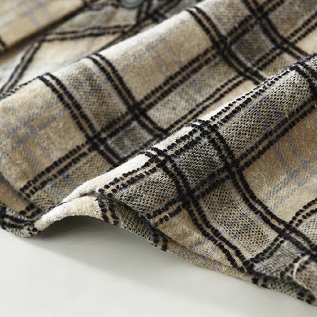 Chemise en coton brossé à carreaux vintage pour homme Southgate